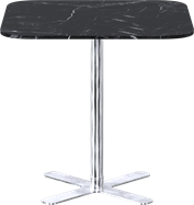 Stainless Plus Cafe Table - 80cm Rd